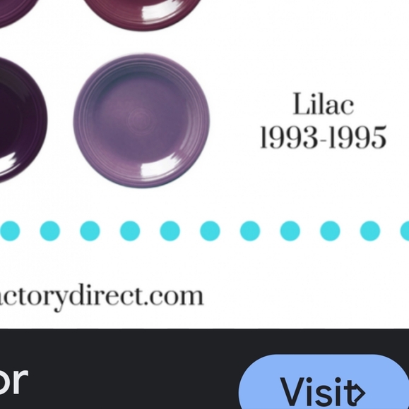 Fiesta Lilac Small Fork ~ Retired Color & Item ~ GUC ~ Fiestaware ~ Post-86 - Picture 16 of 16